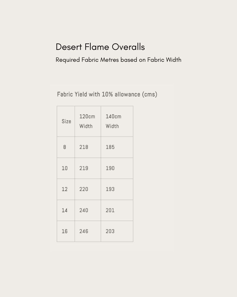 Desert Flame Overalls Pattern
