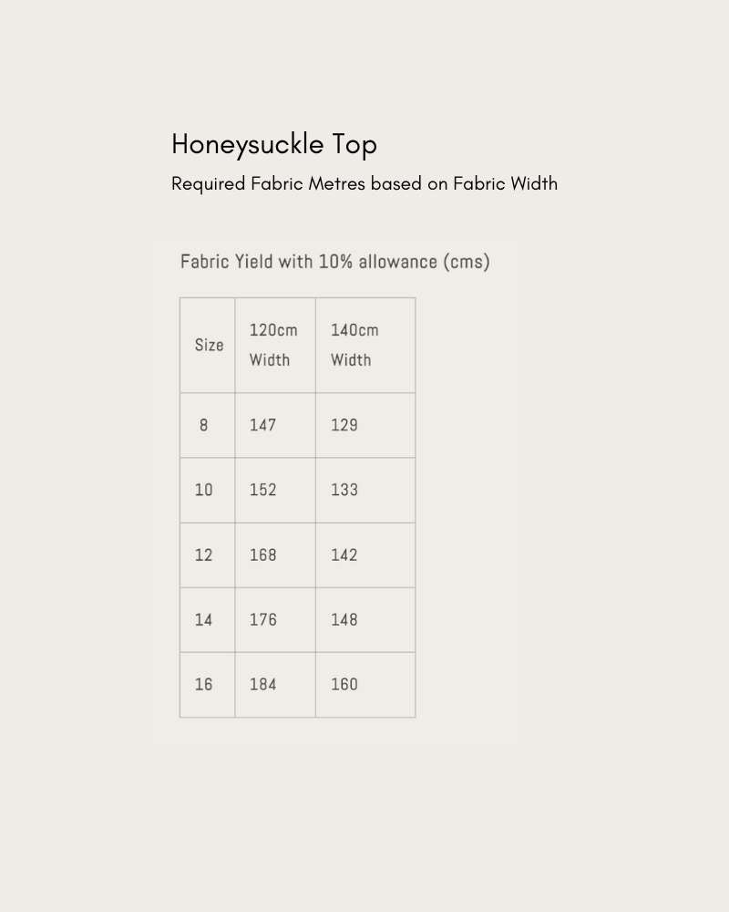 Honeysuckle Top Pattern